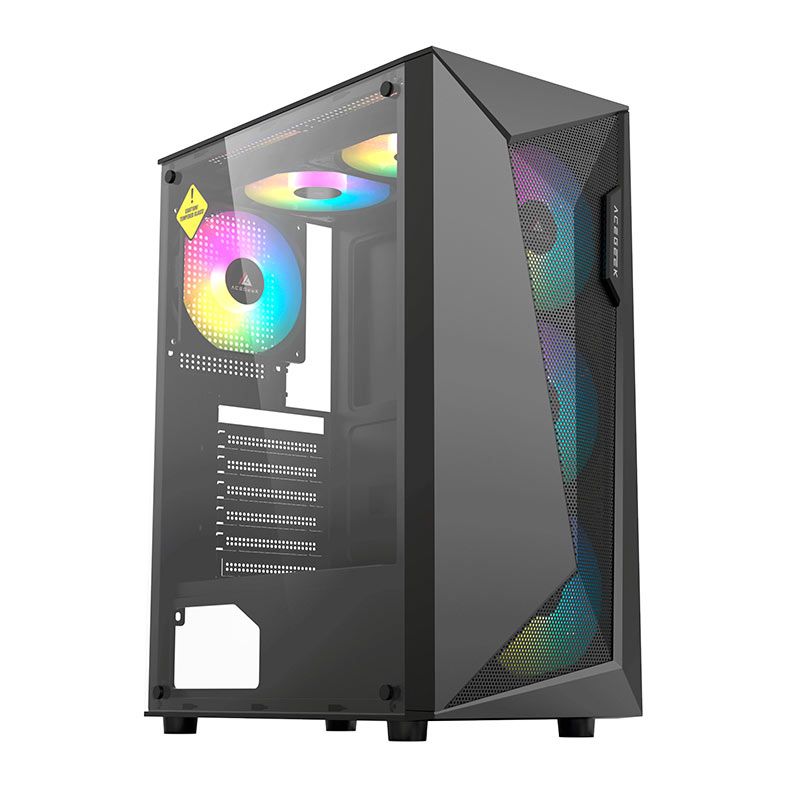Gabinete Gamer AceGeek ATLAS R338 (COM 4 FANS)