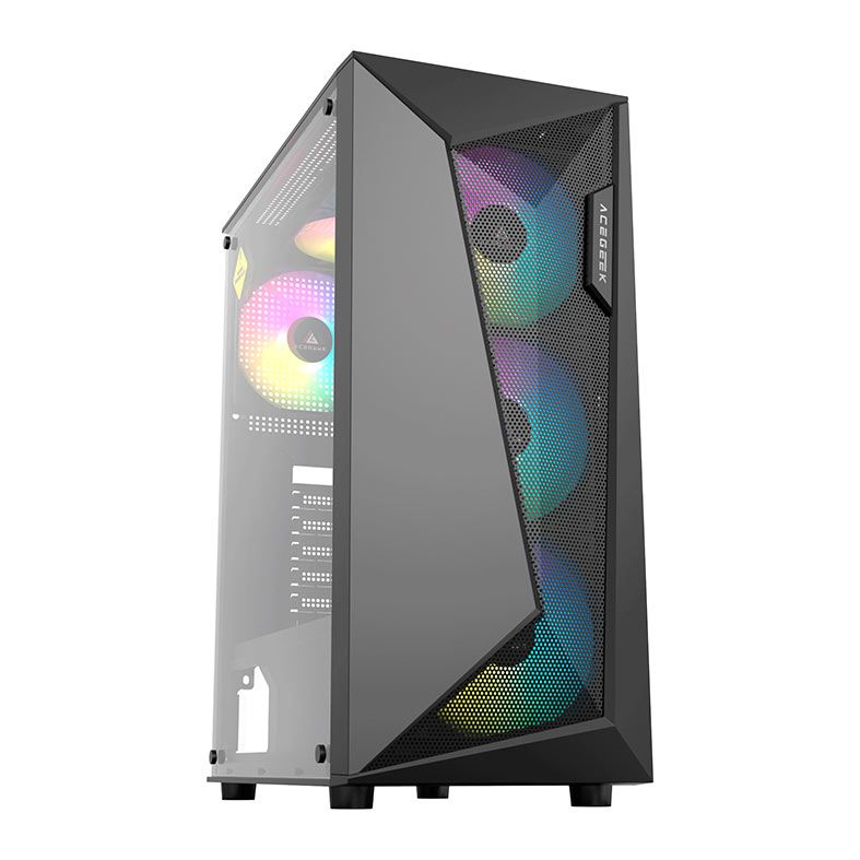 Gabinete Gamer AceGeek ATLAS R338 (COM 4 FANS)