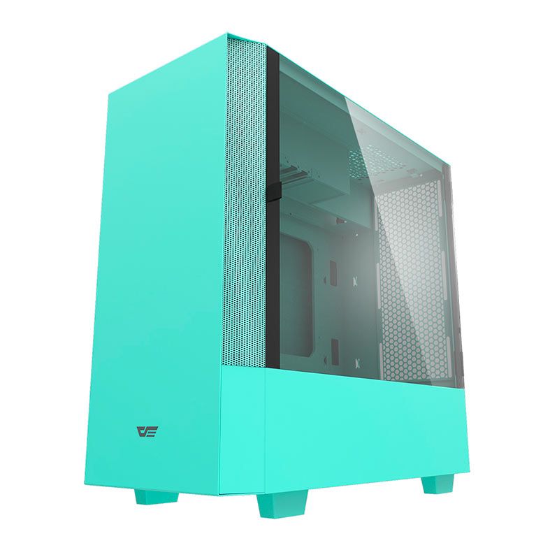 GABINETE GAMER AIGO DARKFLASH DLV22-GREEN MID TOWER VERDE VIDRO TEMPERADO ATX/MATX/ITX