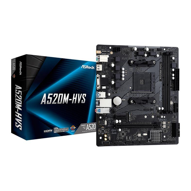 PLACA MÃE ASRock A520-HVS