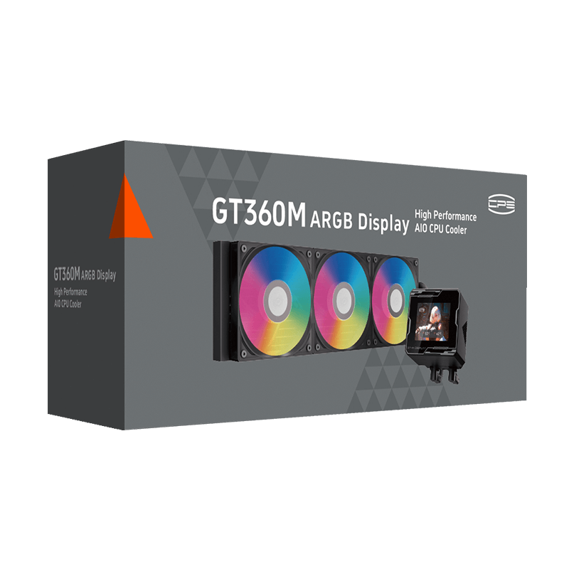 WATER COOLER 360MM PCCOOLER GT360M ARGB DISPLAY 2.8 LCD AM4 AM5 LGA1851/1700/1200/115X