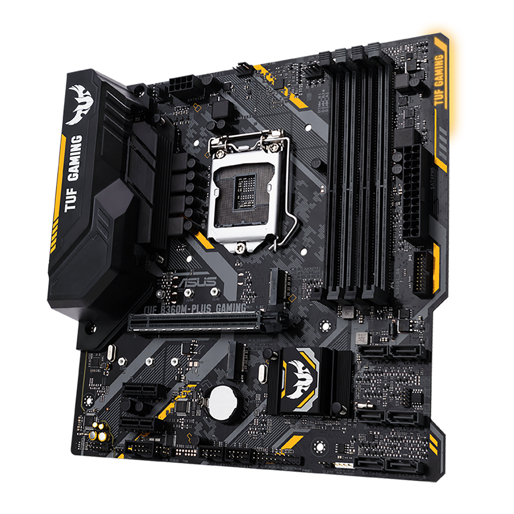 PLACA-MÃE ASUS TUF B360M-PLUS GAMING/BR LGA1151 B360 MATX DDR4 2666MHZ