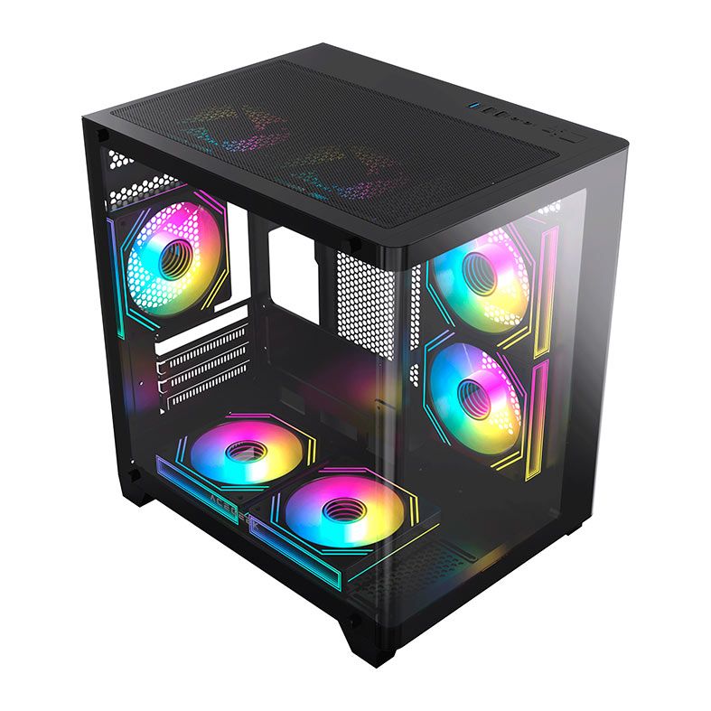 GABINETE GAMER ACEGEEK ARCANE AG-ARCANE-BK MID-TOWER MICRO-ATX/MINI-ITX LATERAL DE VIDRO PRETO
