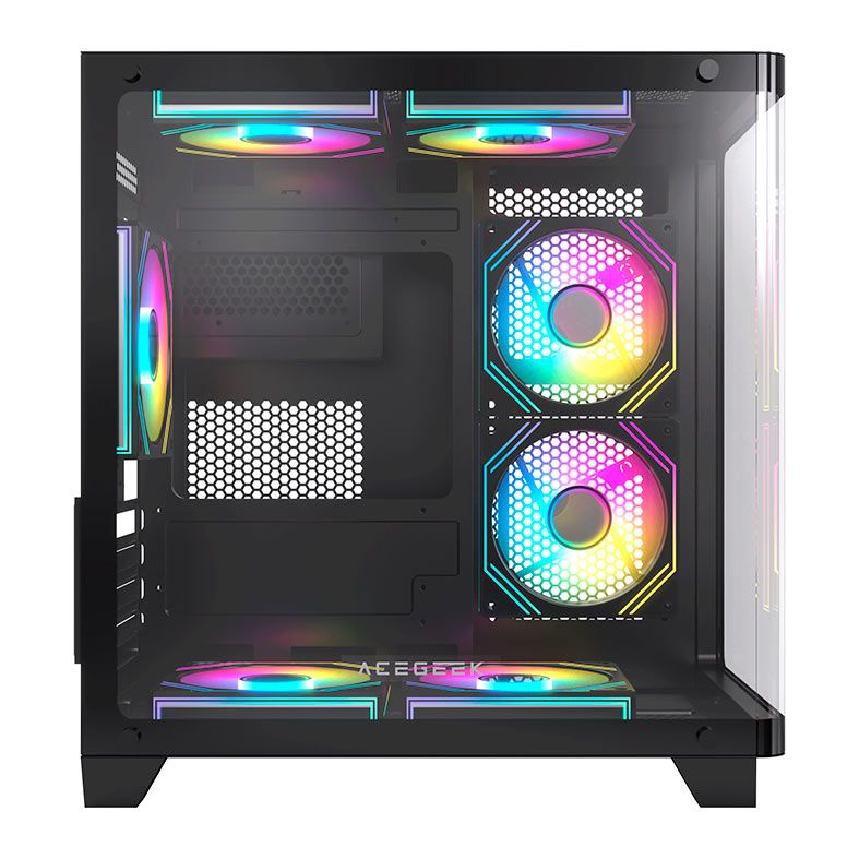 GABINETE GAMER ACEGEEK ARCANE AG-ARCANE-BK MID-TOWER MICRO-ATX/MINI-ITX LATERAL DE VIDRO PRETO