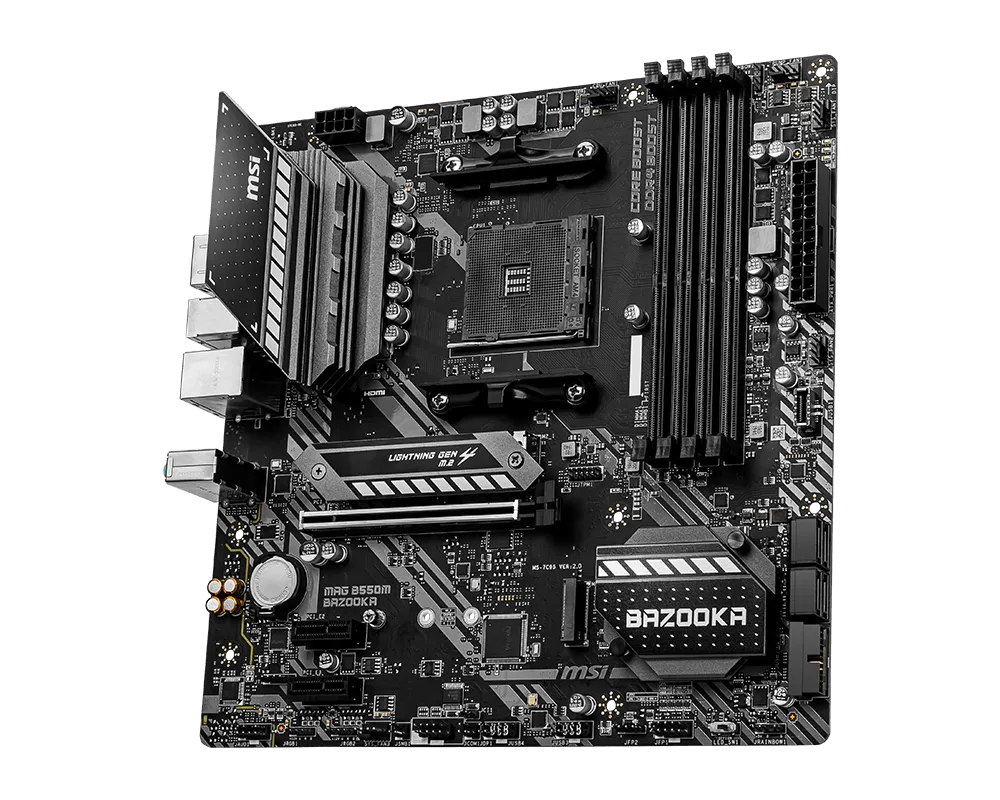 PLACA-MÃE MSI MAG B550M BAZOOKA AM4 B550 DDR4 MATX
