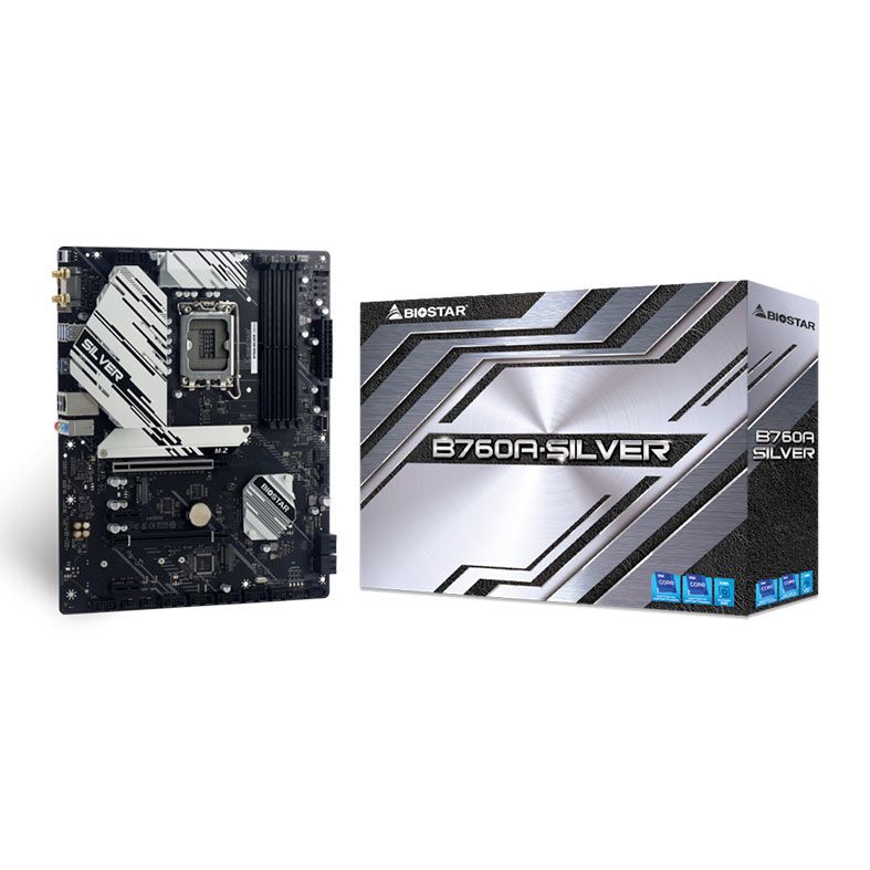 PLACA MÃE BIOSTAR B760A-SILVER (DDR5)