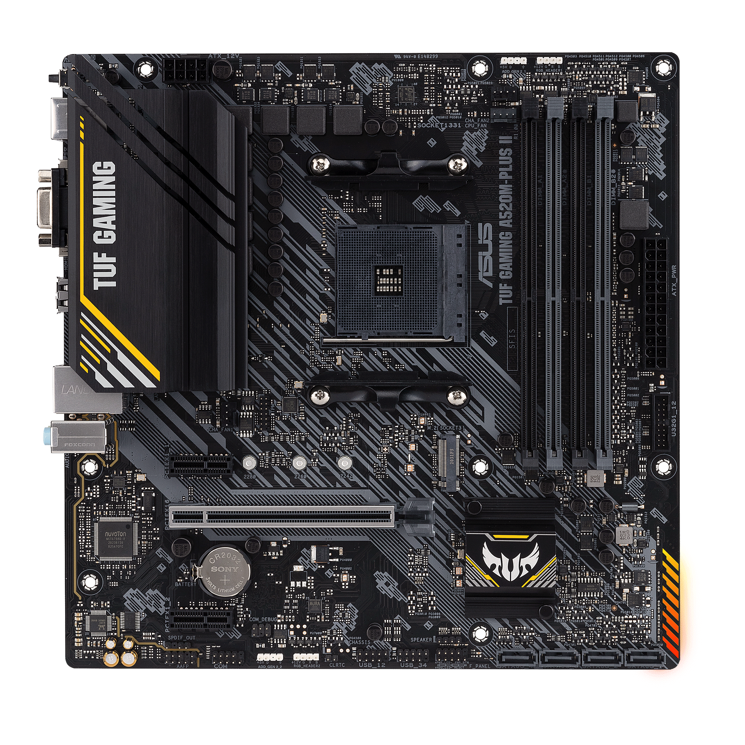 PLACA-MÃE ASUS TUF GAMING A520M-PLUS II A520 AM4 MATX DDR4
