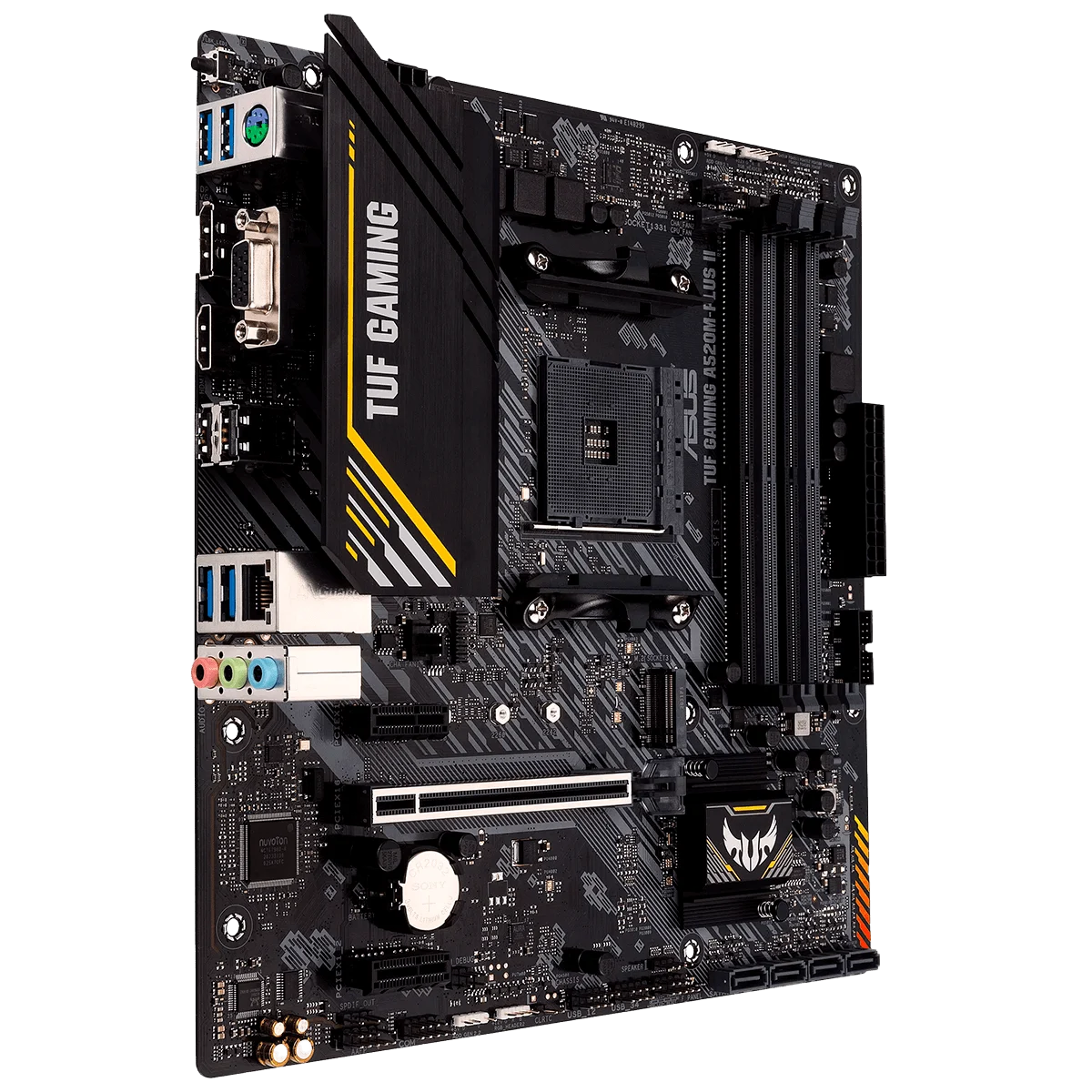 PLACA-MÃE ASUS TUF GAMING A520M-PLUS II A520 AM4 MATX DDR4