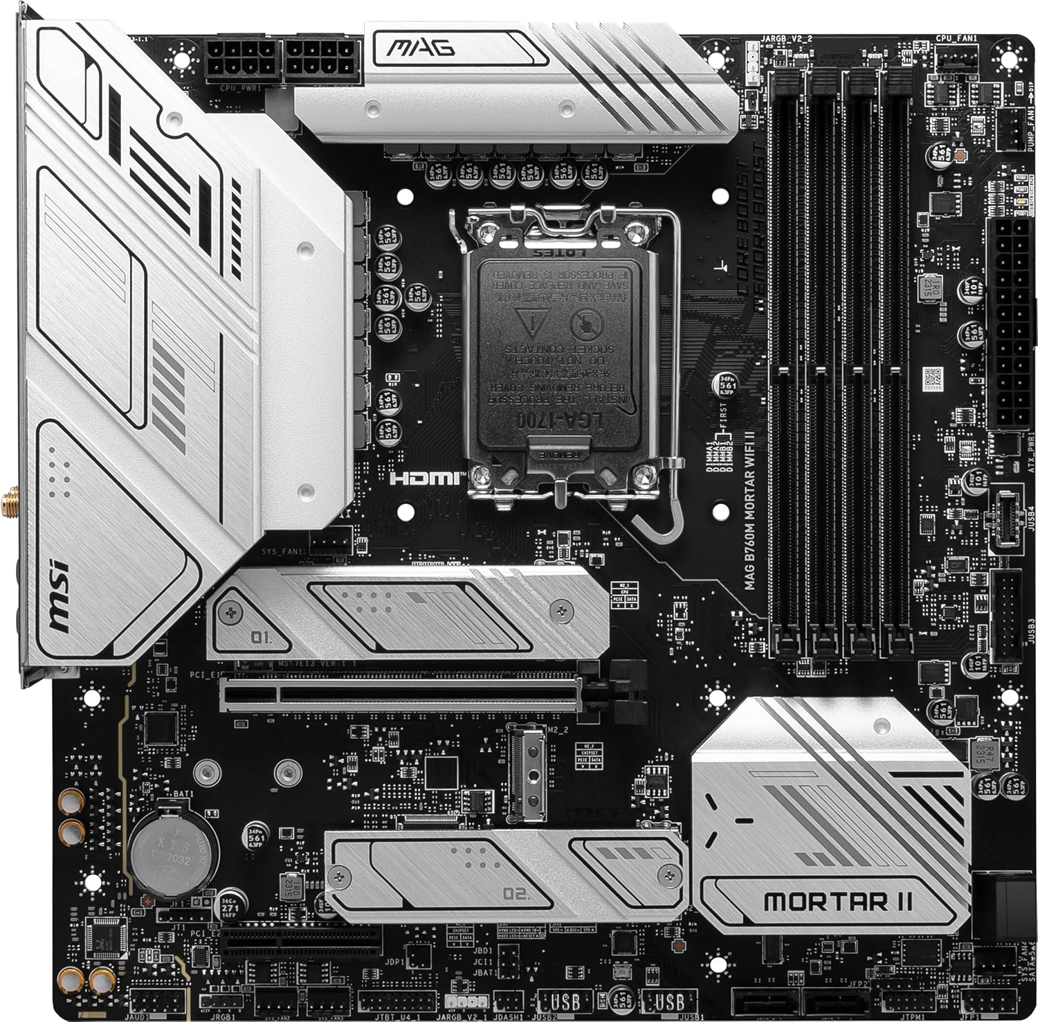 PLACA MÃE MSI MAG B760M MORTAR WIFI II