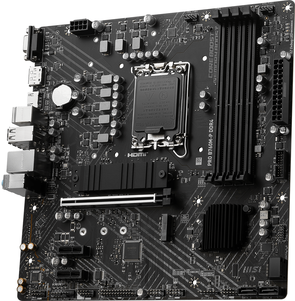 PLACA-MÃE MSI PRO B760M-P DDR4 B760 LGA1700 MATX DDR4