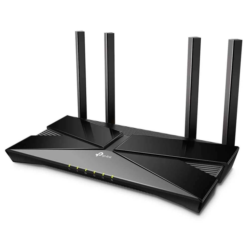 ROTEADOR TP-LINK ARCHER AX53 AX3000 WI-FI 6 DUAL BAND GIGABIT 4 ANTENAS PRETO