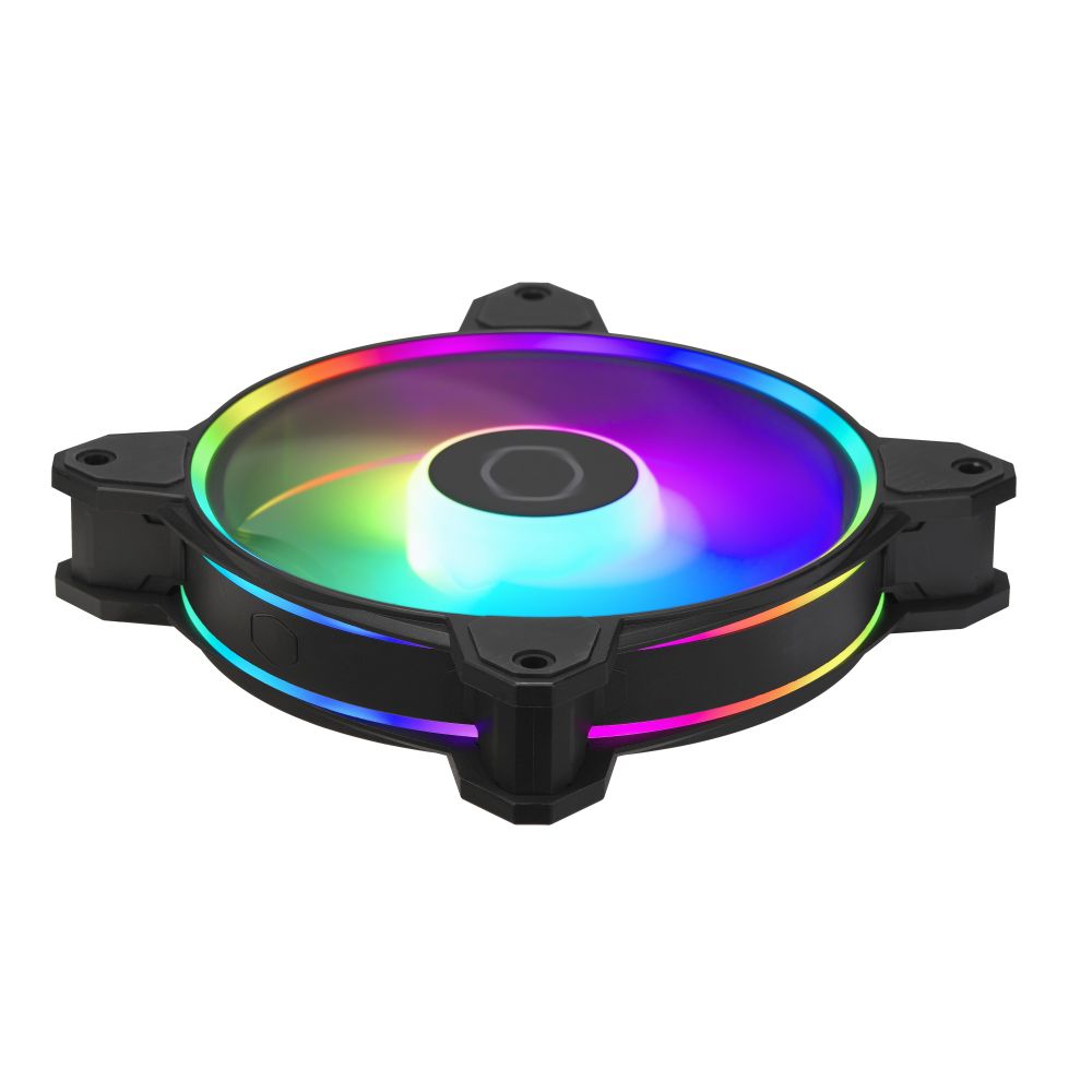KIT 3 VENTOINHAS 120MM COOLER MASTER MASTERFAN MF120 HALO 2 ARGB PWM PRETO MFL-B2DN-213P2-R2