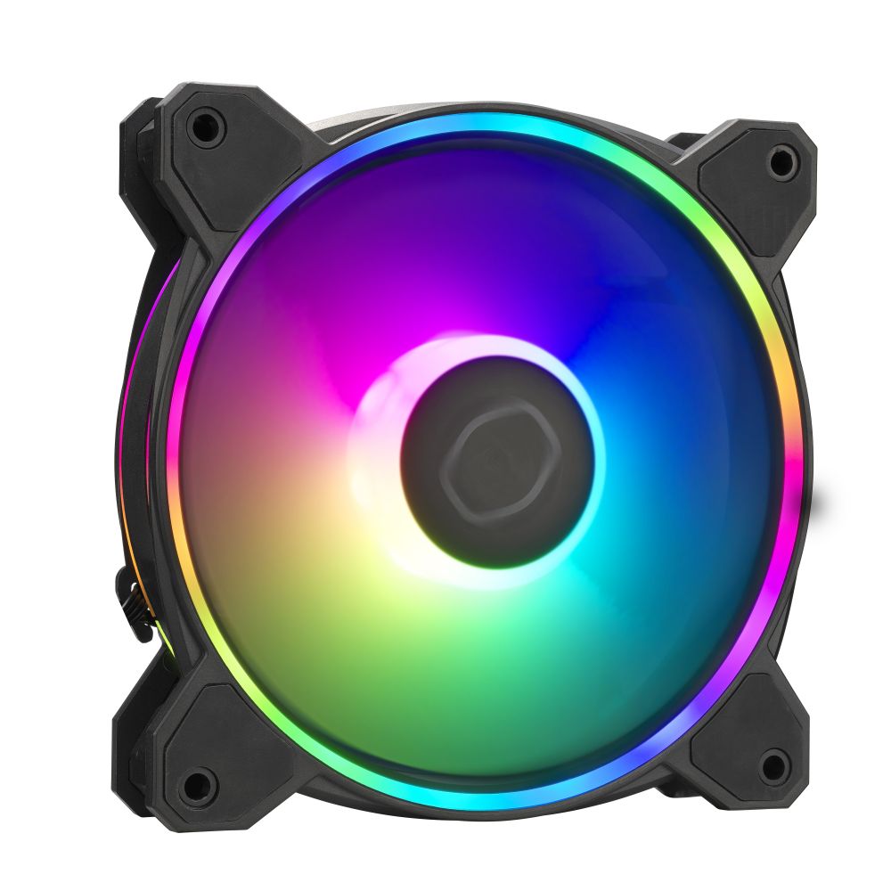 KIT 3 VENTOINHAS 120MM COOLER MASTER MASTERFAN MF120 HALO 2 ARGB PWM PRETO MFL-B2DN-213P2-R2