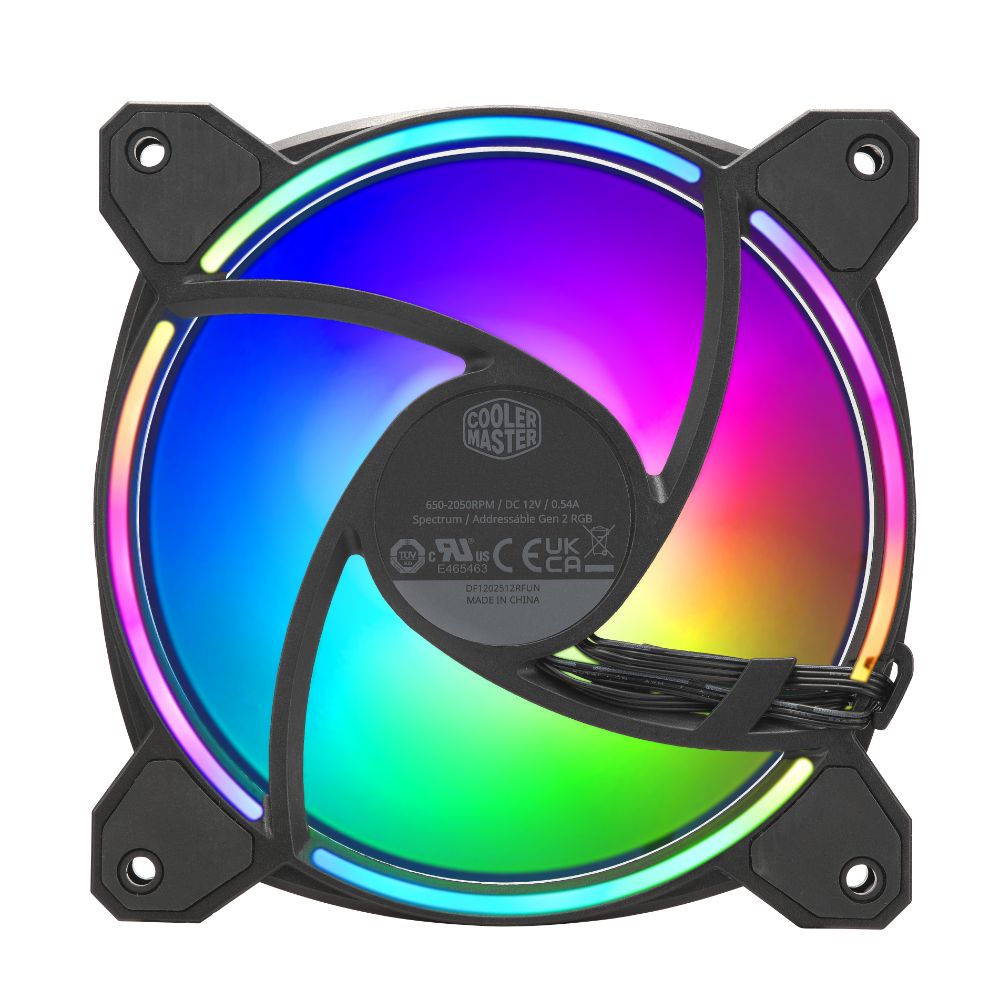 KIT 3 VENTOINHAS 120MM COOLER MASTER MASTERFAN MF120 HALO 2 ARGB PWM PRETO MFL-B2DN-213P2-R2