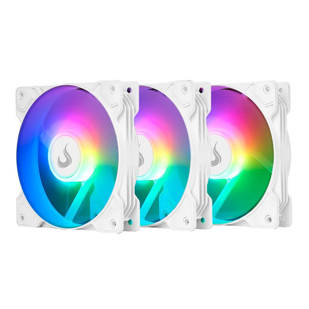 COOLER FAN RISE MODE X 120MM (KIT COM 3) (WHITE)