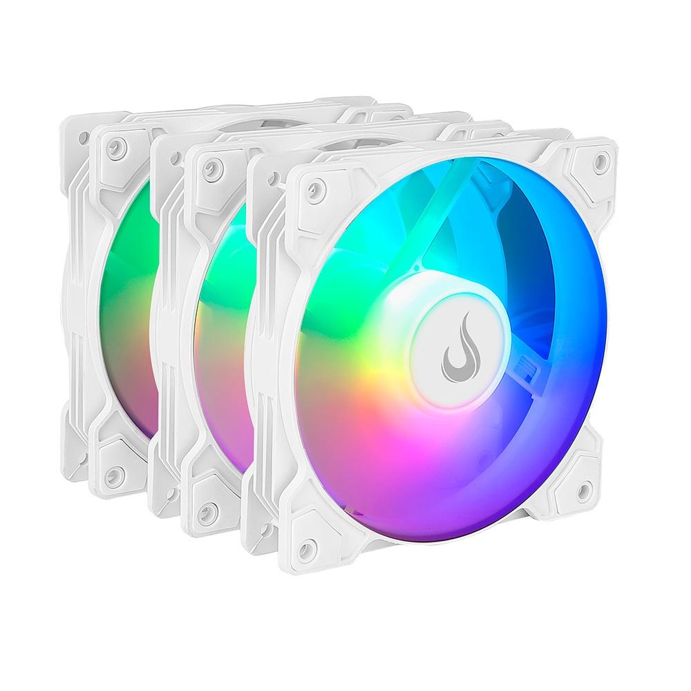 COOLER FAN RISE MODE X 120MM (KIT COM 3) (WHITE)