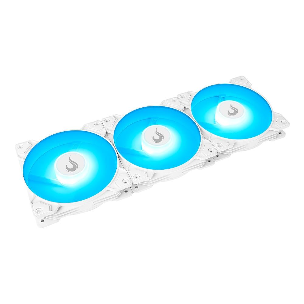 COOLER FAN RISE MODE X 120MM (KIT COM 3) (WHITE)
