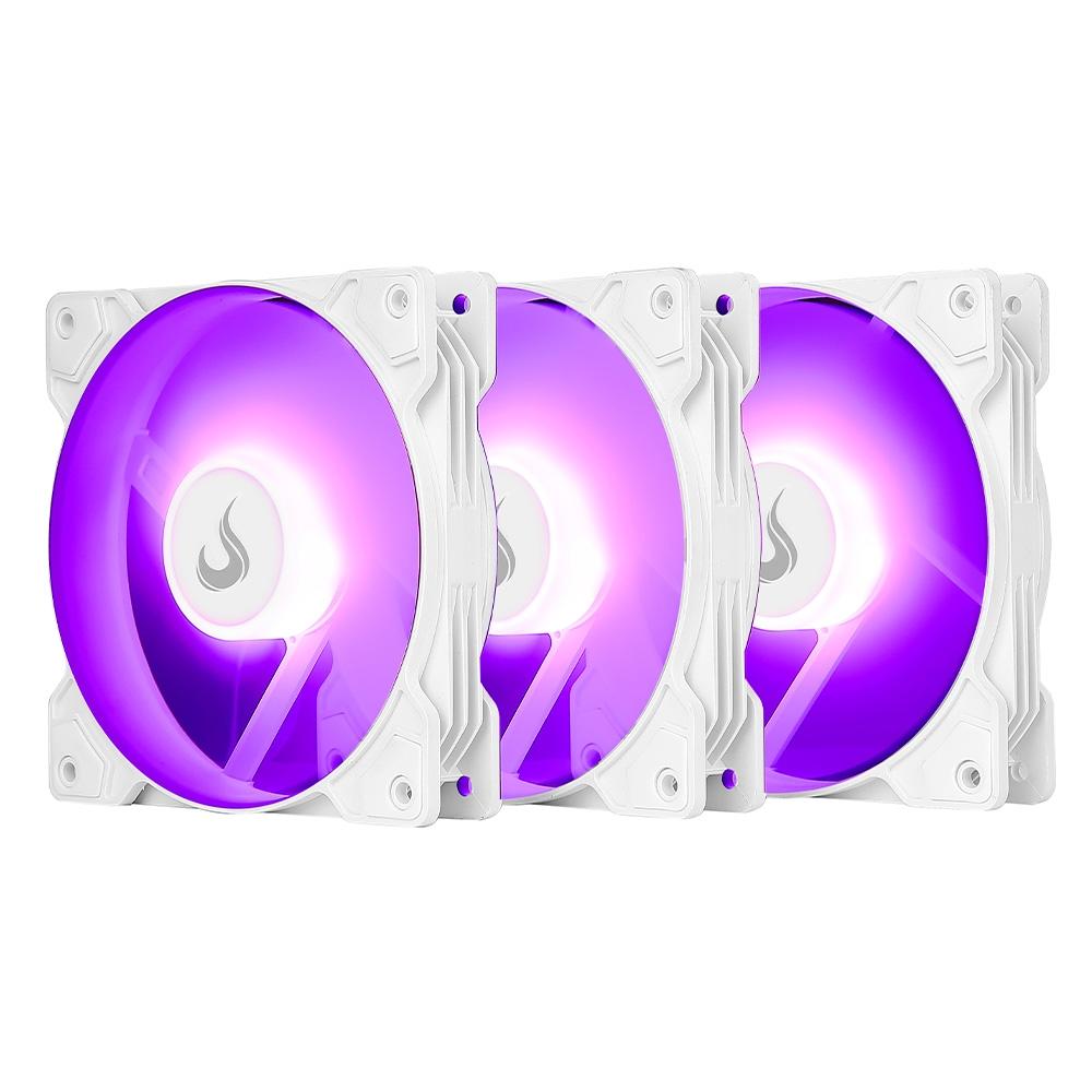 COOLER FAN RISE MODE X 120MM (KIT COM 3) (WHITE)