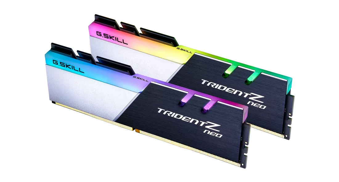 MEMÓRIA RAM 32GB (2X16GB) G.SKILL TRIDENT Z NEO RGB DDR4 3600MHZ CL16 F4-3600C16D-32GTZNC