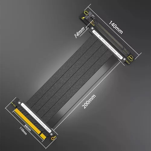 Cabo Extensor Pci-e 4.0 X16 25cm - Flexível Gamer Riser