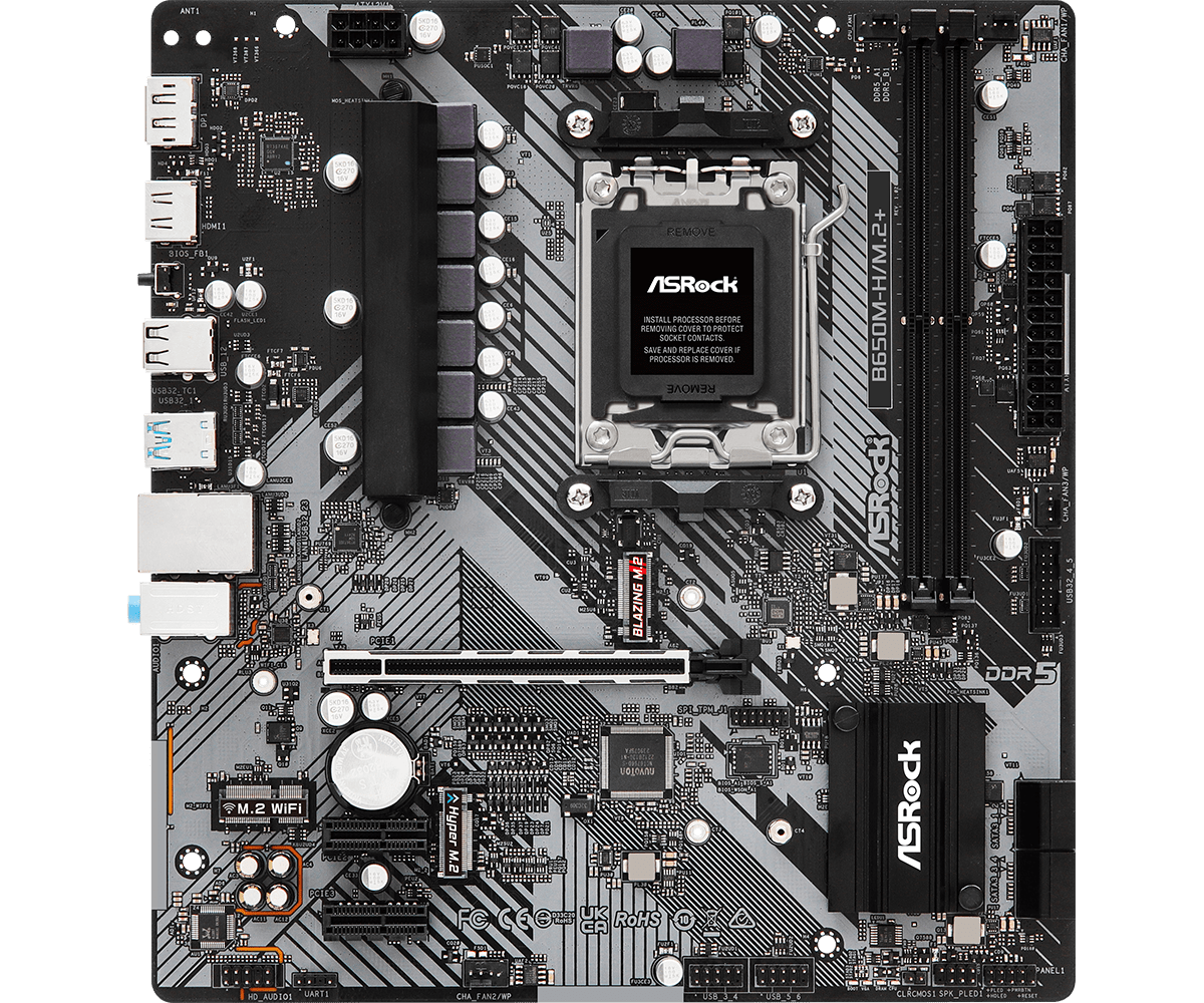 PLACA MÃE B650M-H ASROCK