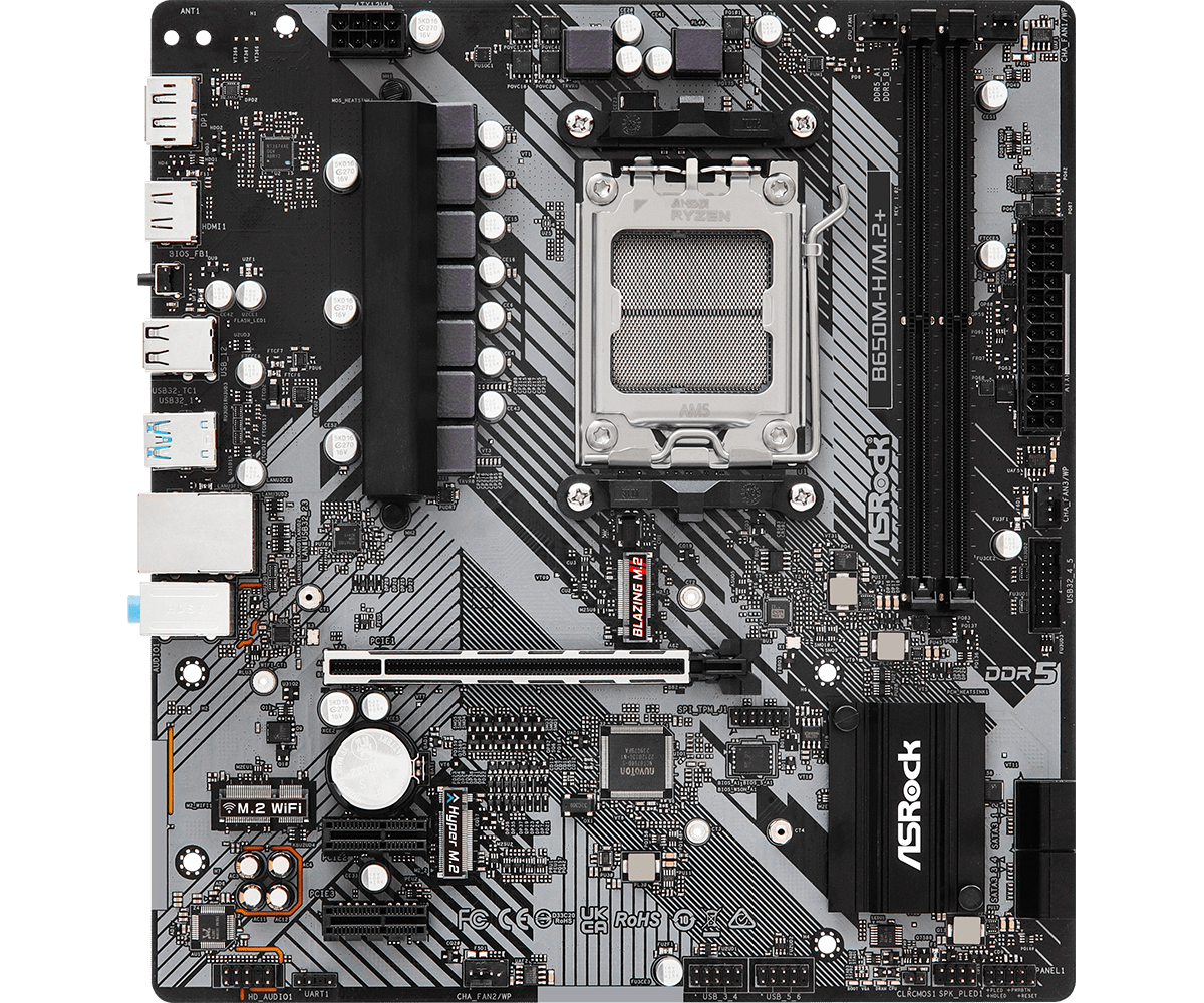 PLACA MÃE B650M-H ASROCK