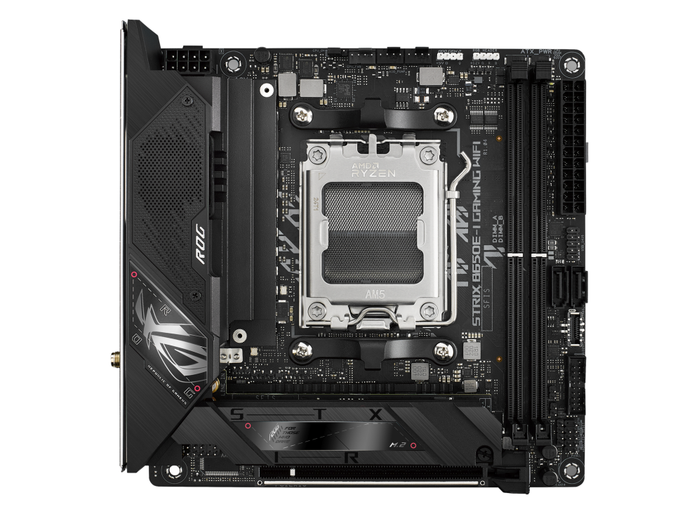 PLACA-MÃE ASUS ROG STRIX B650E-I GAMING WIFI AM5 B650 DDR5 MINI-ITX WI-FI 6E RGB