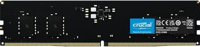 MEMORIA RAM 16GB DDR5 5600MHZ CRUCIAL CT16G56C46U5 CL46 DIMM