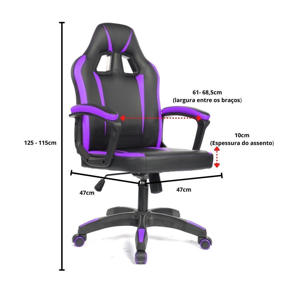 CADEIRA GAMER PRIZI (ROXA)