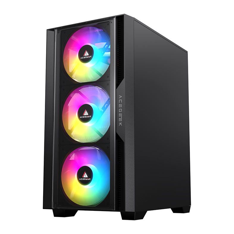 Gabinete Gamer AceGeek STRATUS GLASS