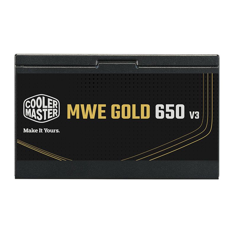 FONTE 650W COOLER MASTER MWE GOLD 650 V3 ATX 3.1 80 PLUS GOLD NÃO MODULAR PRETA MPE-6502-ACAAG-3BBR