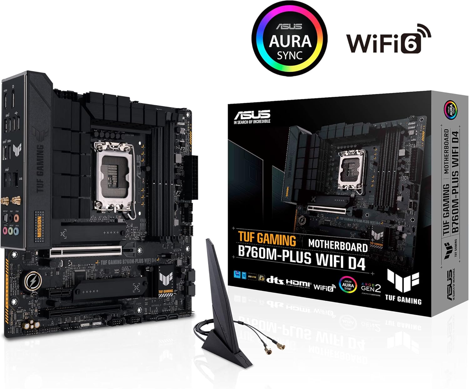 PLACA MÃE ASUS TUF GAMING B760M-PLUS WIFI D4