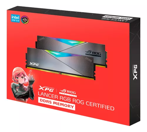 MEMORIA RAM 48GB (2X24) XPG LANCER ROG RGB DDR5 7200Mhz (CL34)