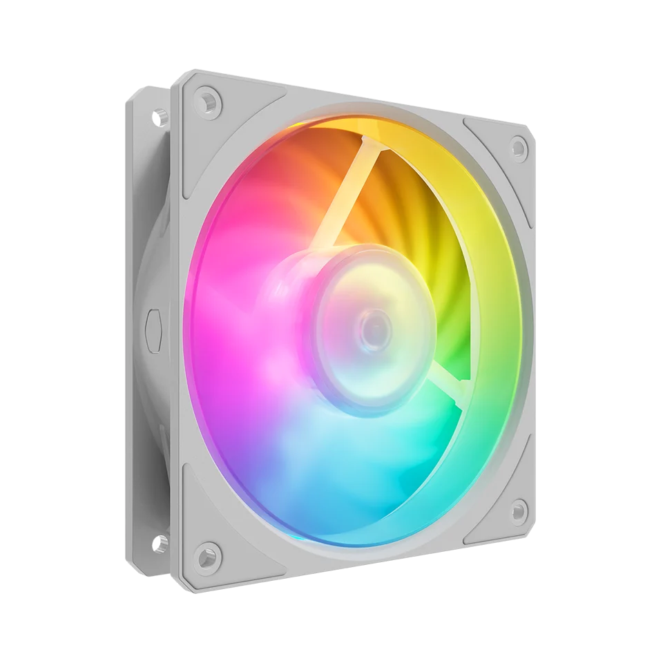 KIT 3 VENTOINHAS 120MM COOLER MASTER MOBIUS 120P ARGB BRANCO MFZ-M2DW-243P2-R1