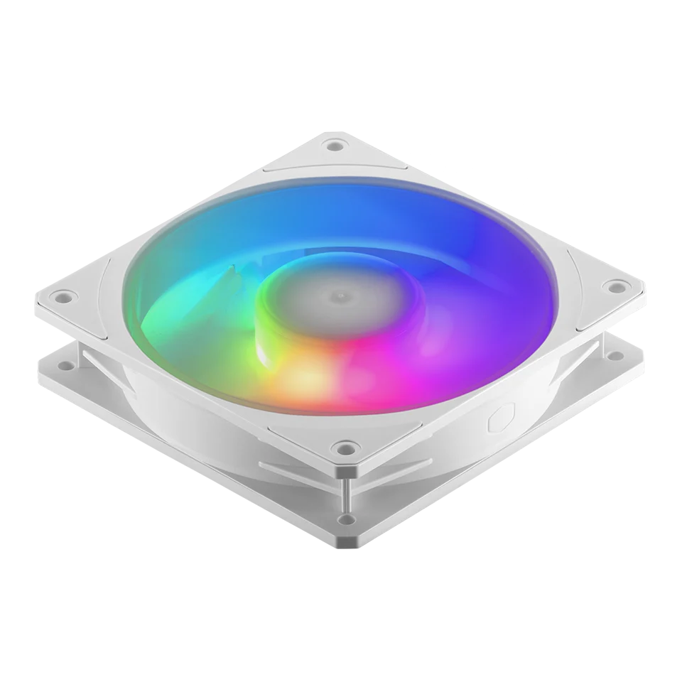 KIT 3 VENTOINHAS 120MM COOLER MASTER MOBIUS 120P ARGB BRANCO MFZ-M2DW-243P2-R1