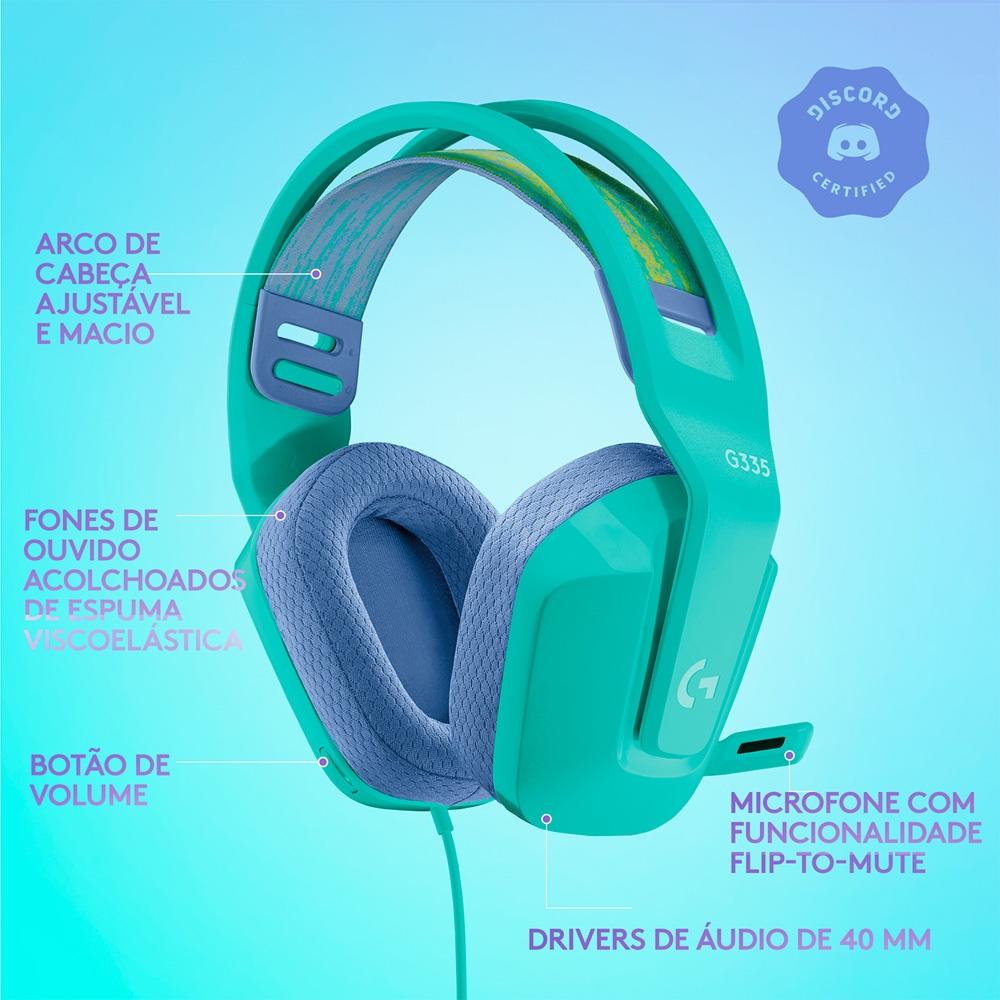 HEADSET GAMER LOGITECH G335 (DRIVER 40MM)