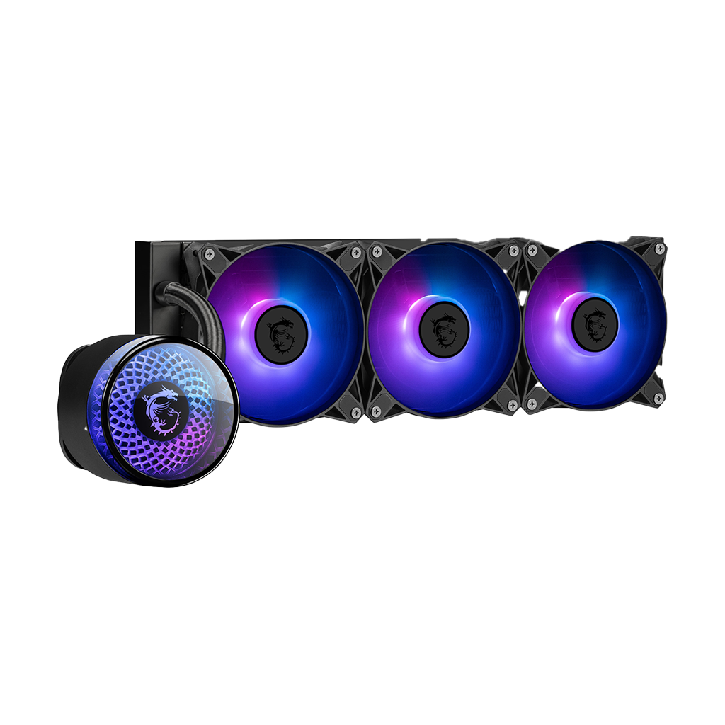 WATER COOLER 360MM MSI MAG CORELIQUID A12 360 ARGB PRETO INTEL LGA1700/LGA1851 AMD AM5/AM4