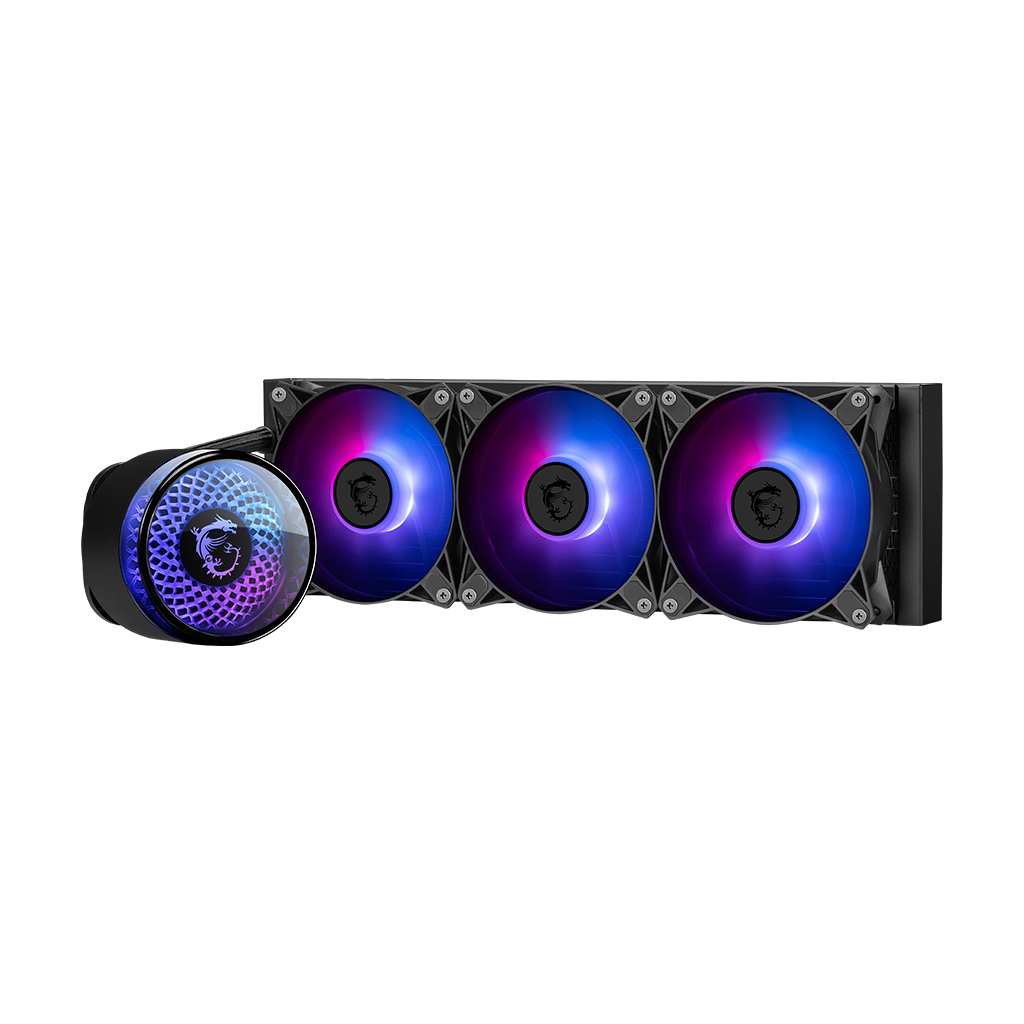 WATER COOLER 360MM MSI MAG CORELIQUID A12 360 ARGB PRETO INTEL LGA1700/LGA1851 AMD AM5/AM4