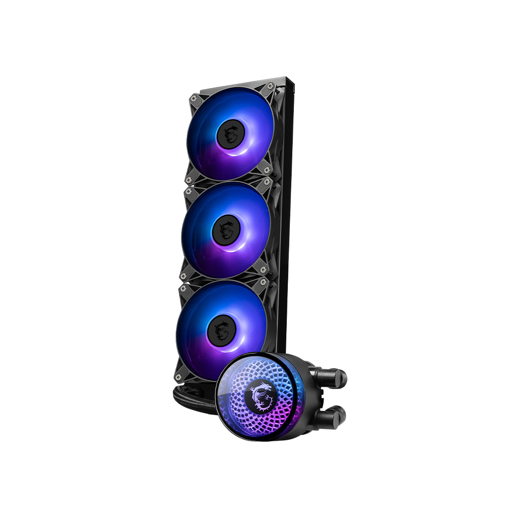WATER COOLER 360MM MSI MAG CORELIQUID A12 360 ARGB PRETO INTEL LGA1700/LGA1851 AMD AM5/AM4
