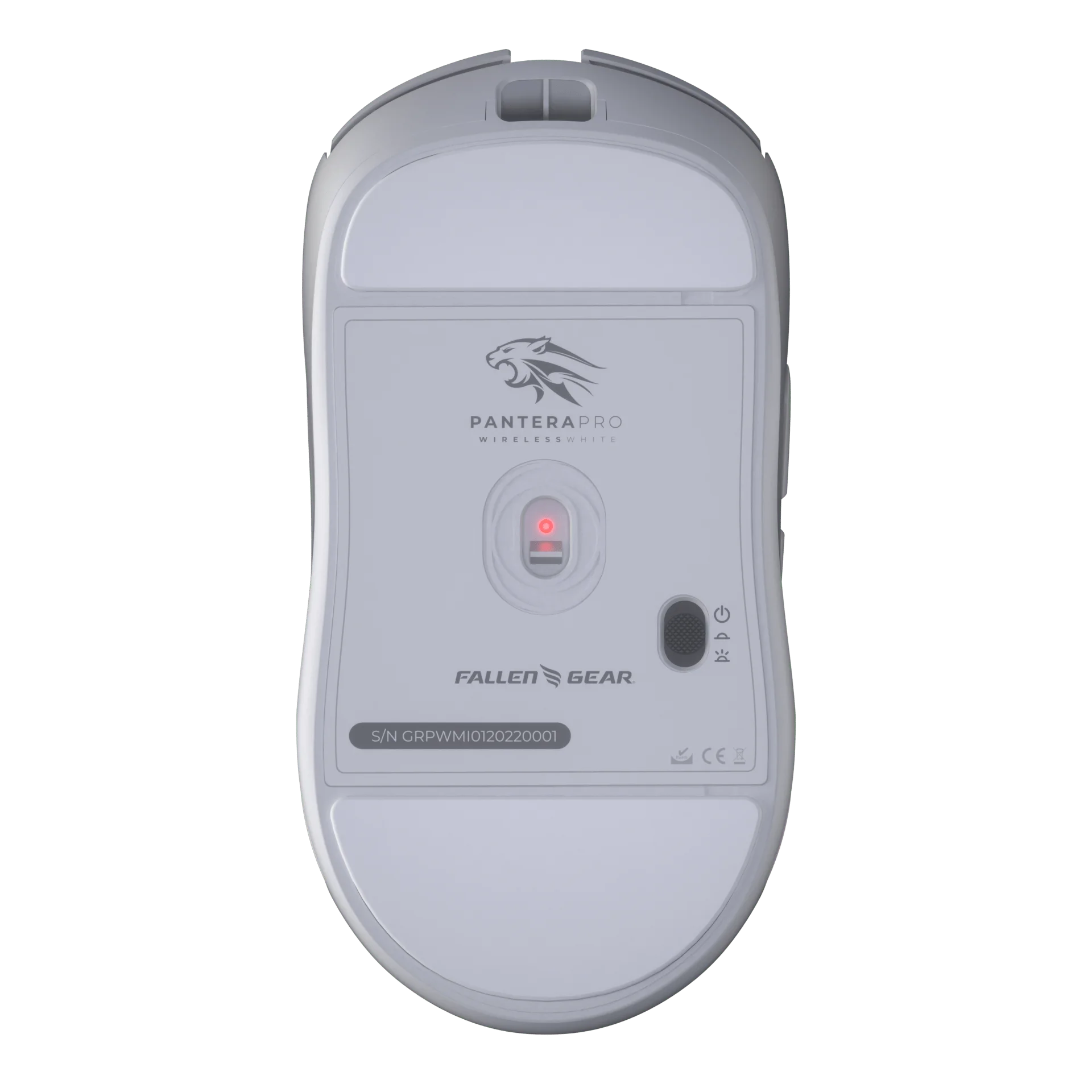 Mouse Gamer Fallen Pantera Pro (26000 DPI) RGB (WIRELESS) BRANCO