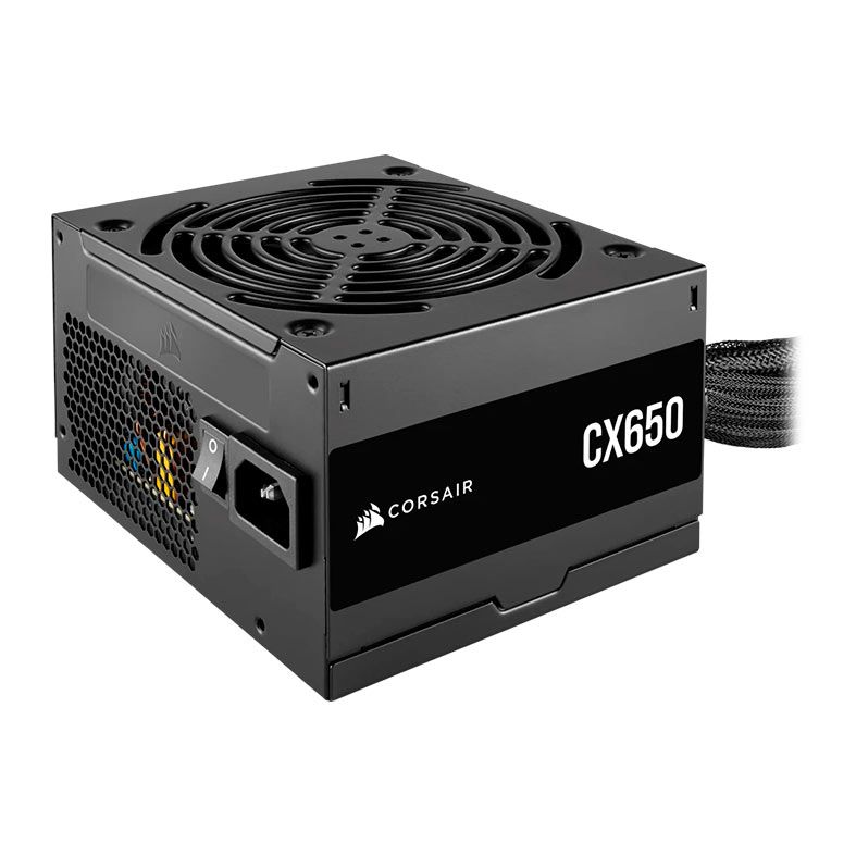 FONTE 650W CORSAIR CX650 CP-9020278-BR ATX 80 PLUS BRONZE NÃO MODULAR PRETA