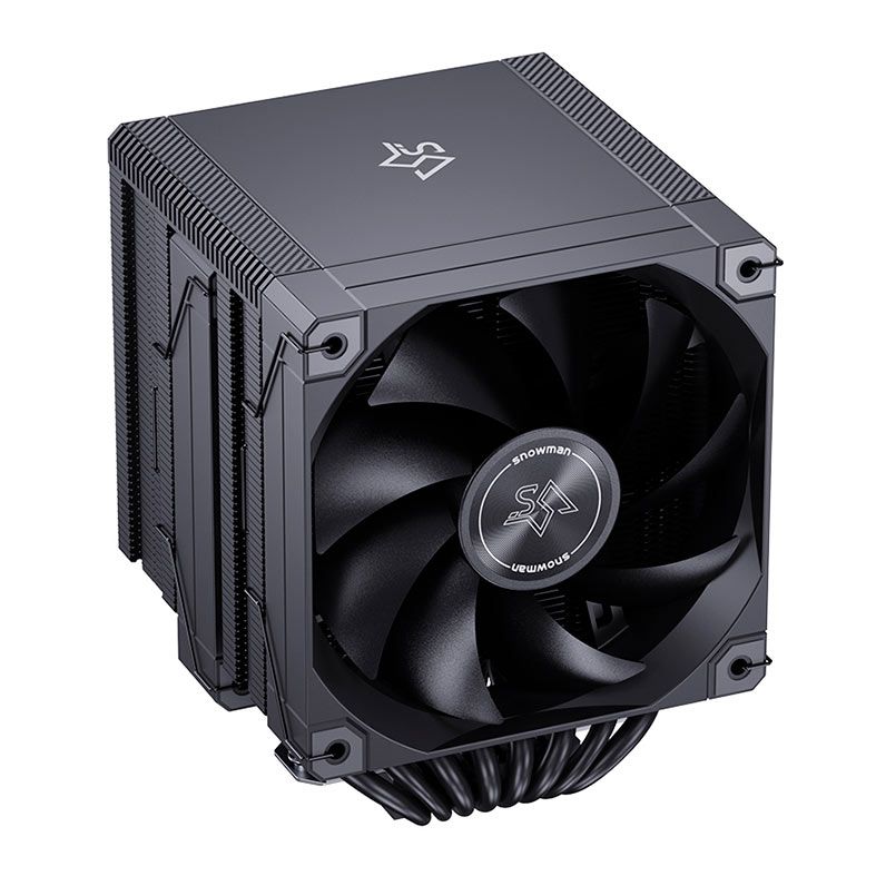 AIR COOLER SNOWMAN MT880 V4 PRETO 2X120MM 8 HEATPIPES PWM MT880-V4-BK