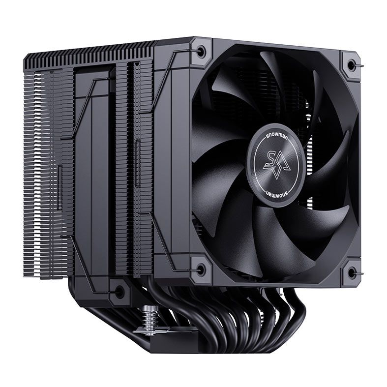 AIR COOLER SNOWMAN MT880 V4 PRETO 2X120MM 8 HEATPIPES PWM MT880-V4-BK